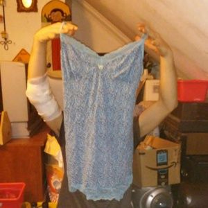 Blue lepord print night dress